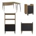 Conjunto Escritorio Office 4 Peças 28001X96X97X98 Hanover Nero Artesano