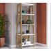 Conjunto Escrivaninha Com Estante 26108 Linha Trend Hanover Off White Artesano
