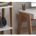 Conjunto Escrivaninha Com Estante 26108 Linha Trend Hanover Off White Artesano