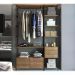 Conjunto Estantes Para Closet Steel Quadra 27801 Vermont Preto Fosco Artesano