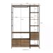 Conjunto Estantes Para Closet Steel Quadra 27801 Vermont Preto Fosco Artesano