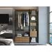 Conjunto Estantes Para Closet Steel Quadra 27801 Vermont Preto Fosco Artesano