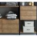 Conjunto Estantes Para Closet Steel Quadra 27801 Vermont Preto Fosco Artesano