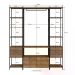 Conjunto Estantes Para Closet Steel Quadra 27802 Vermont Preto Fosco Artesano