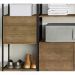 Conjunto Estantes Para Closet Steel Quadra 27802 Vermont Preto Fosco Artesano