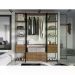 Conjunto Estantes Para Closet Steel Quadra 27802 Vermont Preto Fosco Artesano