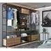 Conjunto Estantes Para Closet Steel Quadra 27803 Vermont Preto Fosco Artesano