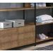 Conjunto Estantes Para Closet Steel Quadra 27803 Vermont Preto Fosco Artesano