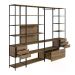 Conjunto Estantes Para Closet Steel Quadra 27804 Vermont Preto Fosco Artesano