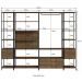 Conjunto Estantes Para Closet Steel Quadra 27804 Vermont Preto Fosco Artesano
