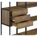 Conjunto Estantes Para Closet Steel Quadra 27804 Vermont Preto Fosco Artesano