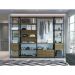Conjunto Estantes Para Closet Steel Quadra 27804 Vermont Preto Fosco Artesano