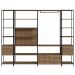 Conjunto Estantes Para Closet Steel Quadra 27804 Vermont Preto Fosco Artesano