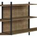 Conjunto Estantes Para Closet Steel Quadra 27804 Vermont Preto Fosco Artesano
