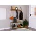 Conjunto Hall De Entrada Banco E Prateleira 27896 Linha Tube Vermont Preto Artesano