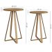 Conjunto Mesa De Centro Sala De Estar 27959 Hanover Dourado Artesano