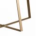 Conjunto Mesa De Centro Sala De Estar 27959 Hanover Dourado Artesano