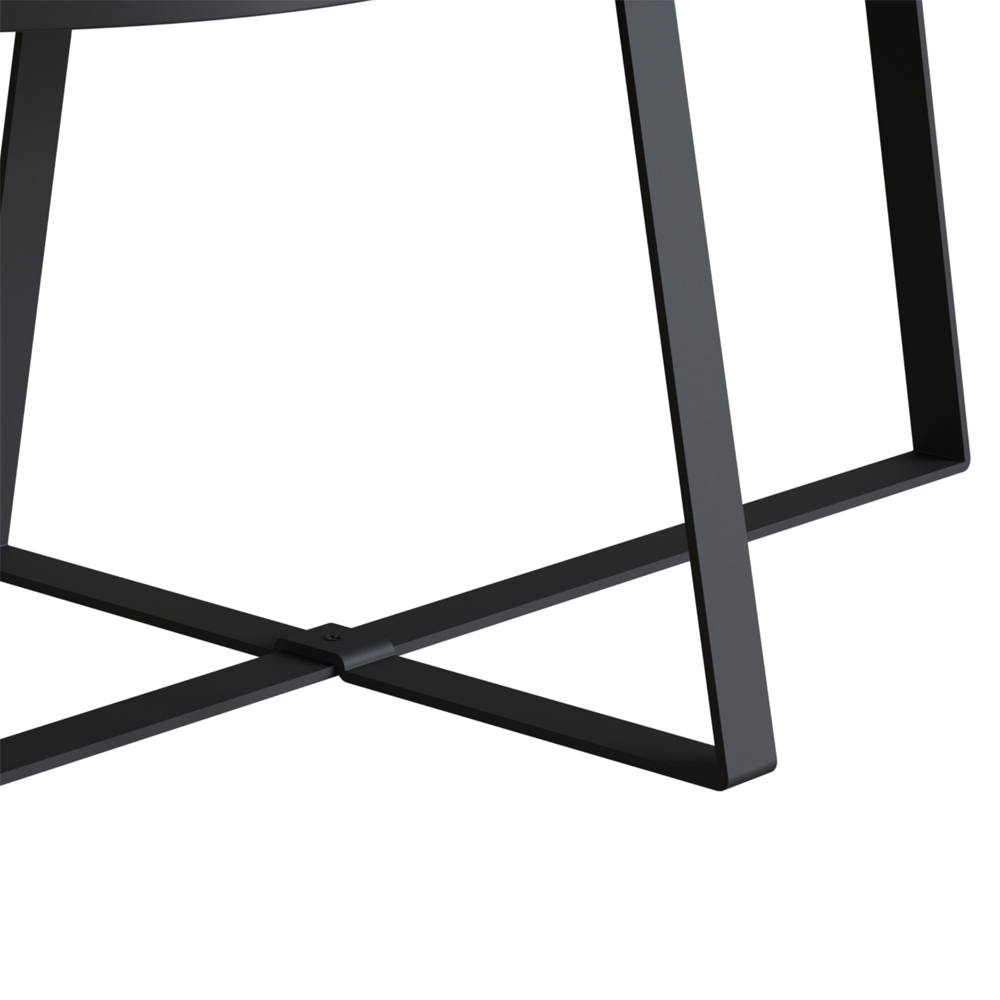 Conjunto Mesa De Centro Sala De Estar 27959 Preto Artesano