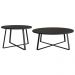 Conjunto Mesa De Centro Sala De Estar 27960 Preto Artesano