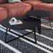 Conjunto Mesa De Centro Sala De Estar 27960 Preto Artesano