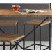 Conjunto Mesa De Jantar 100x60 Com Banquetas Steel Quadra 27848 Vermont Preto Fosco Artesano