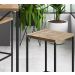 Conjunto Mesa De Jantar 100x60 Com Banquetas Steel Quadra 27848 Vermont Preto Fosco Artesano