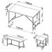 Conjunto Mesa De Jantar Com 4 Bancos Est Aço Steel Quadra 27924 Vermont Artesano