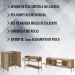 Conjunto Para Sala 3 Peças Palhinha 27929x27930x27936 Linha Oslo Hanover Artesano