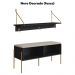 Conjunto Sapateira Banco e Prateleira 28979 Nero Dourado Artesano