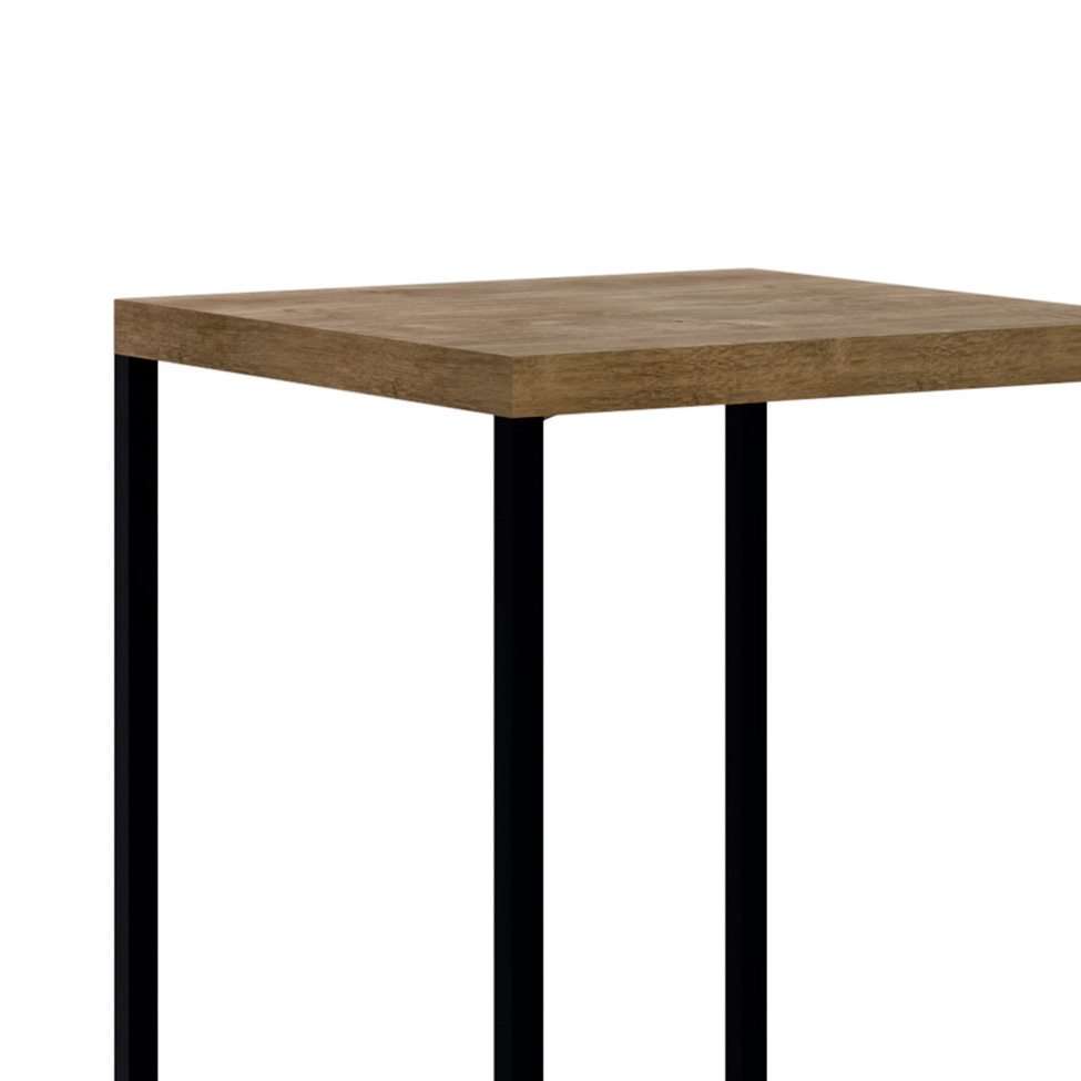 Conjunto com 2 Banquetas Steel Quadra Vermont e Preto