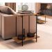 Conjunto com 2 Mesas Laterais Tube Vermont e Preto