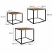 Conjunto com 3 Mesas de Centro Cube Vermont e Preto