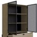 Cristaleira York 140cm Estrutura Preto Fosco - Hanover