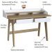 Escrivaninha 2 Gavetas 139 cm 27999 Hanover Branco Artesano