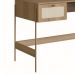Escrivaninha 2 Gavetas 139Cm Palhinha Pé Metal Oslo