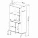 Escrivaninha 2 Gavetas E Armario 27999X27996 Hanover Branco Artesano