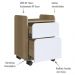 Escrivaninha 2 Gavetas E Gaveteiro 28000X27998 Hanover Branco Artesano