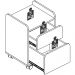 Escrivaninha 2 Gavetas E Gaveteiro 28000X27998 Hanover Branco Artesano