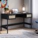 Escrivaninha 2 Gavetas Palhinha 27931 Linha Oslo Nero Artesano