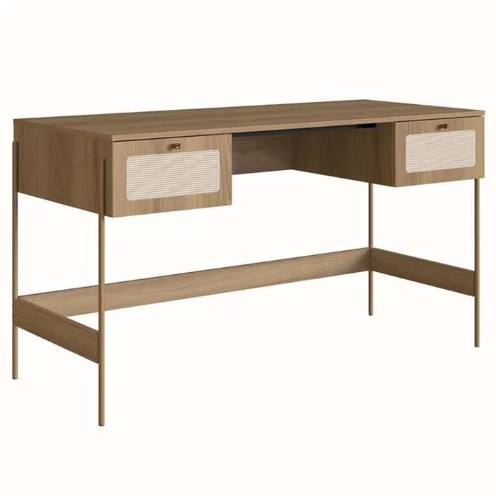 Escrivaninha 2 Gavetas Palhinha 28931 Linha Oslo Hanover Artesano