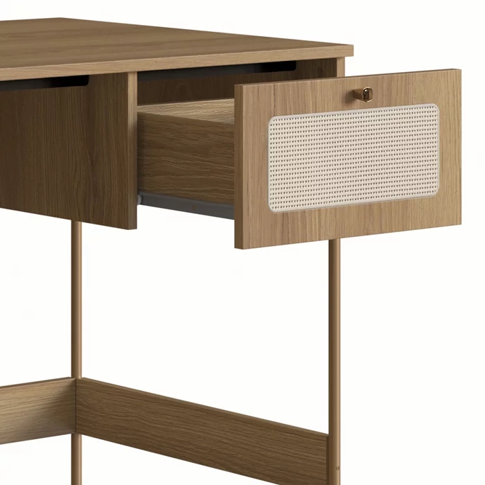 Escrivaninha 2 Gavetas Palhinha 28931 Linha Oslo Hanover Artesano