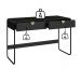 Escrivaninha Organico 2 Gavetas 125 cm 28067 Nero Preto Artesano