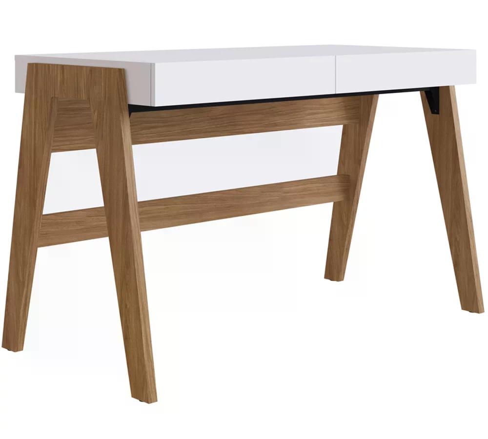 Escrivaninha Para Escritorio 26105 Linha Trend Hanover Off White Artesano