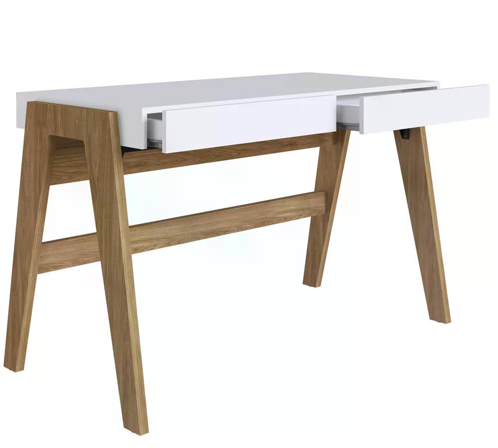 Escrivaninha Para Escritorio 26105 Linha Trend Hanover Off White Artesano