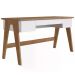 Escrivaninha Para Escritorio 26106 Linha Trend Hanover Off White Artesano