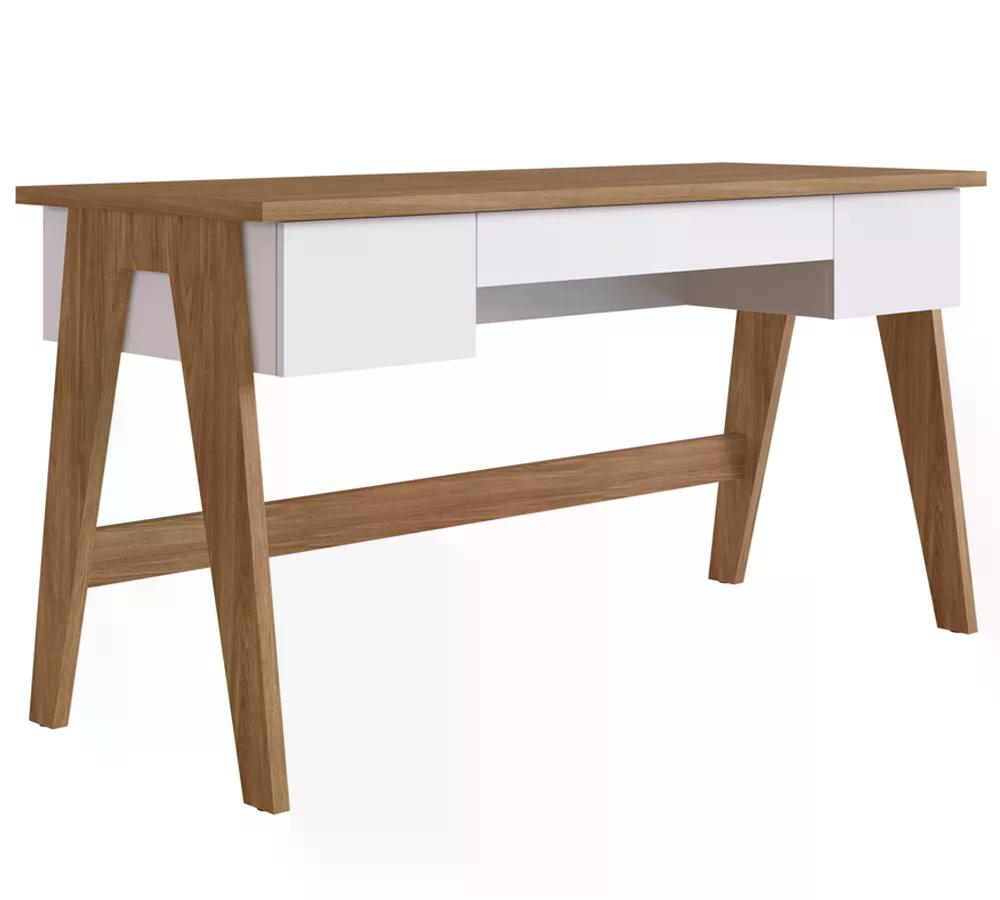 Escrivaninha Para Escritorio 26106 Linha Trend Hanover Off White Artesano
