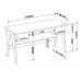 Escrivaninha Para Escritorio 26106 Linha Trend Hanover Off White Artesano