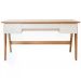 Escrivaninha Para Escritorio 26106 Linha Trend Hanover Off White Artesano