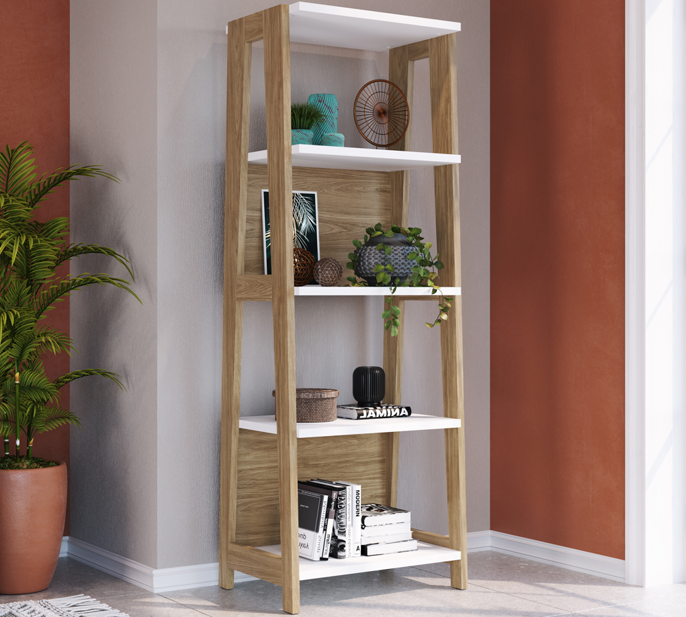 Estante 04 Prateleiras 26125 Linha Trend Hanover Off White Artesano