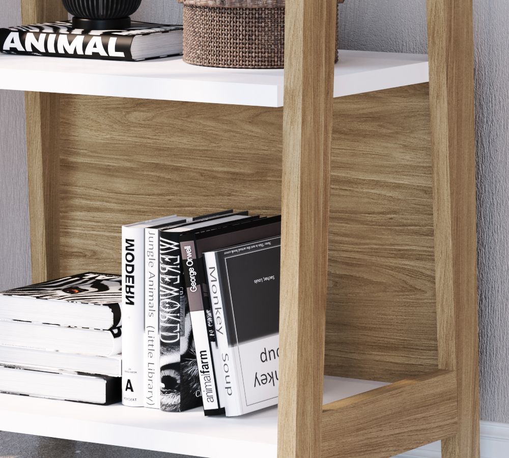 Estante 04 Prateleiras 26125 Linha Trend Hanover Off White Artesano